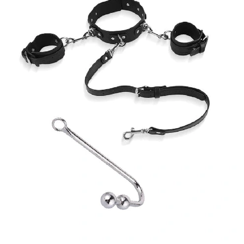 Anal Elegant 5334 Collar with Cuffs Hook Beaded and 0723